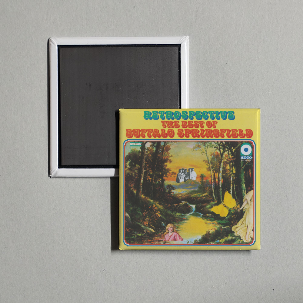 Buffalo Springfield - The Best of Buffalo Springfield Retrospective Album Cover Fridge Magnet