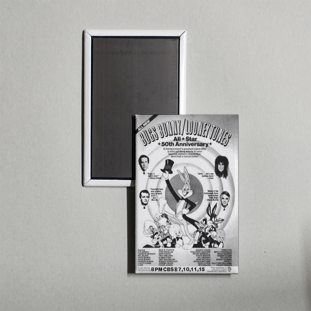 Bugs BunnyLooney Tunes All-Star 50th Anniversary Mini Movie Fridge Magnet