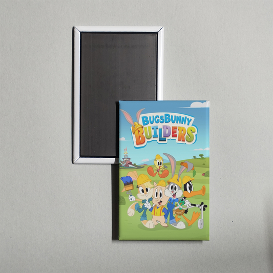 Bugs Bunny Builders TV Show Fridge Magnet