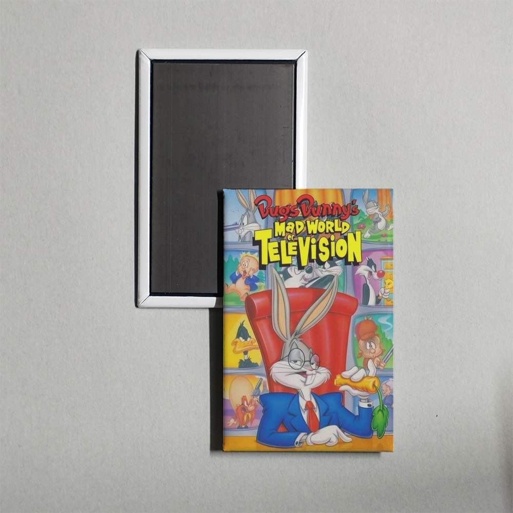 Bugs Bunny's Mad World of Television Mini Movie Fridge Magnet