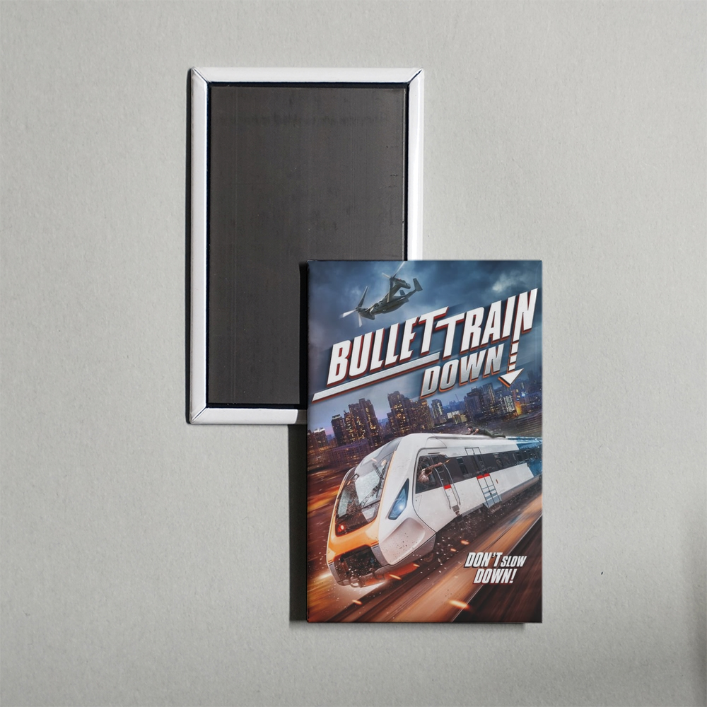 Bullet Train Down Mini Movie Fridge Magnet