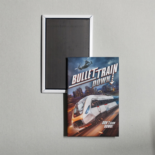 Bullet Train Down Mini Movie Fridge Magnet