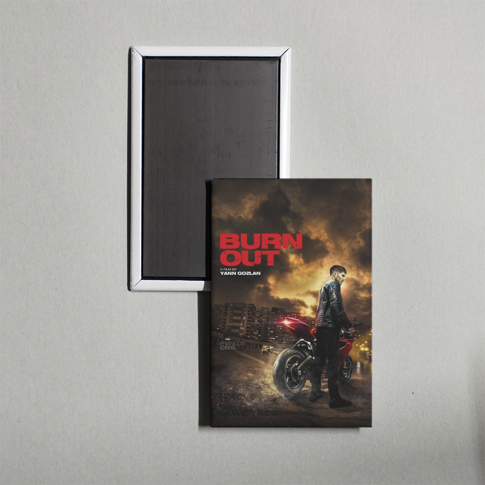 Burn Out Mini Movie Fridge Magnet