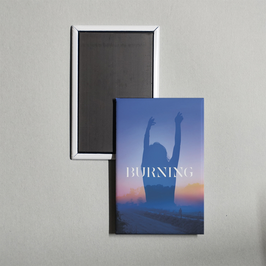 Burning Mini Movie Fridge Magnet