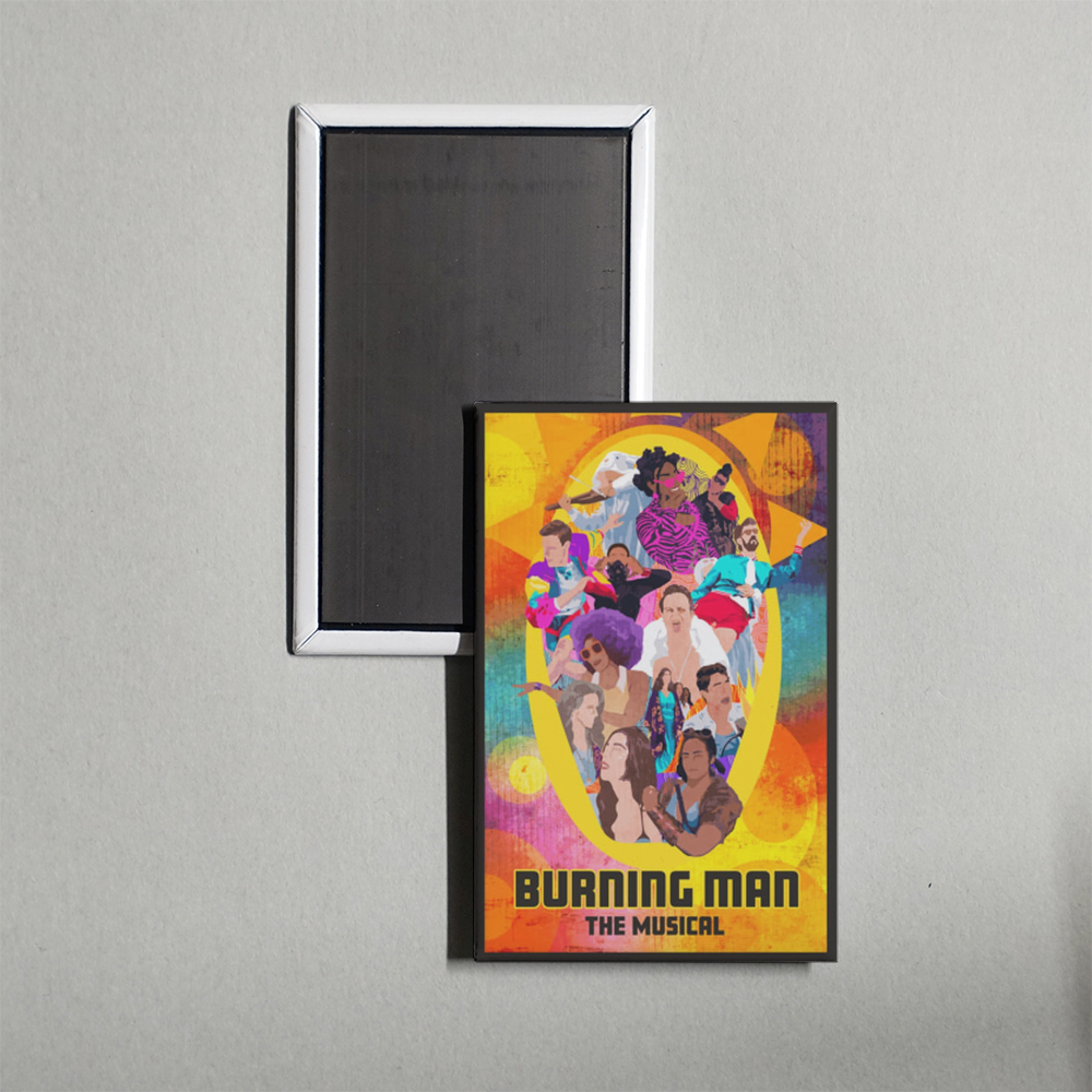 Burning Man The Musical Mini Movie Fridge Magnet