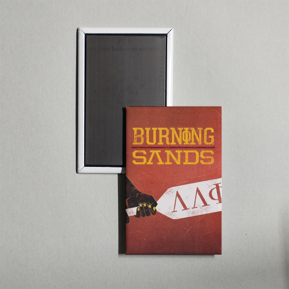 Burning Sands Mini Movie Fridge Magnet
