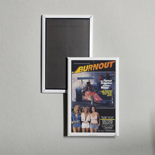 Burnout Mini Movie Fridge Magnet