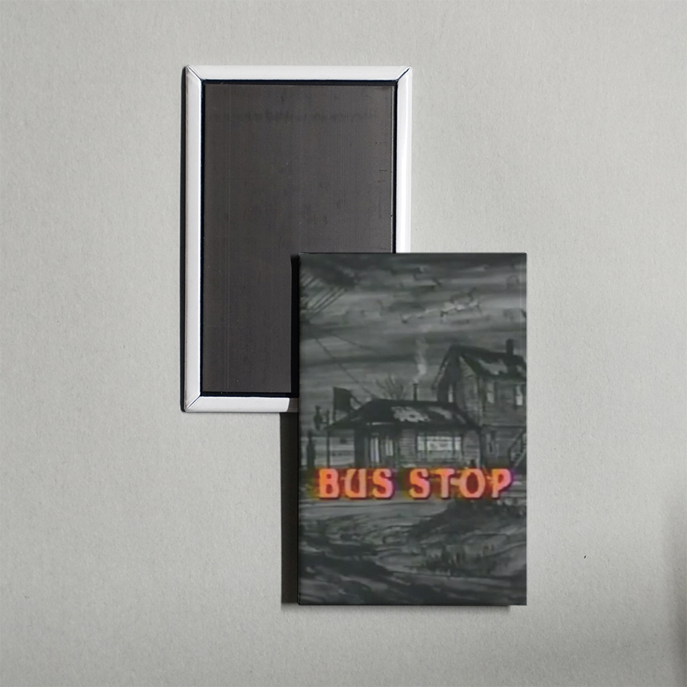 Bus Stop Mini Movie Fridge Magnet
