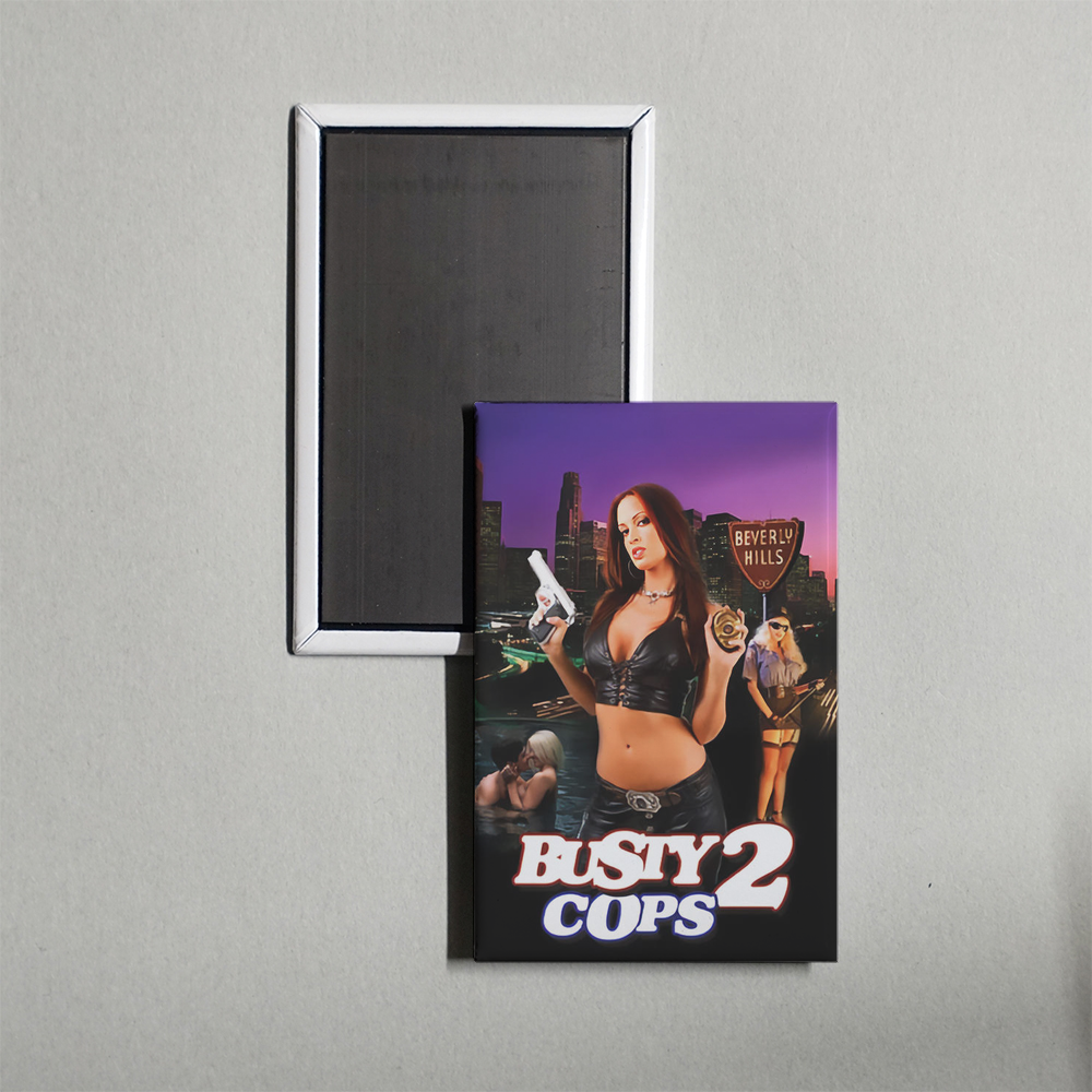 Busty Cops 2 Mini Movie Fridge Magnet