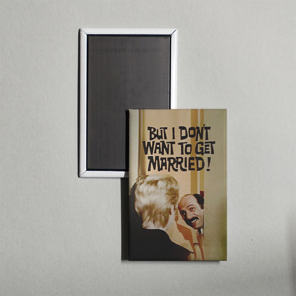 But I Don't Want to Get Married! Mini Movie Fridge Magnet