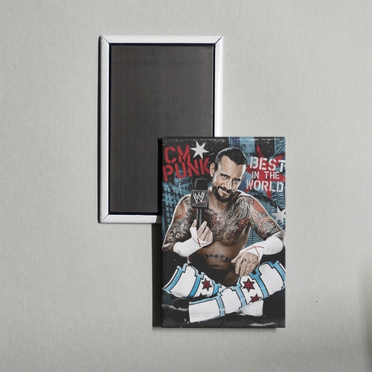 CM Punk Best in the World Mini Movie Fridge Magnet