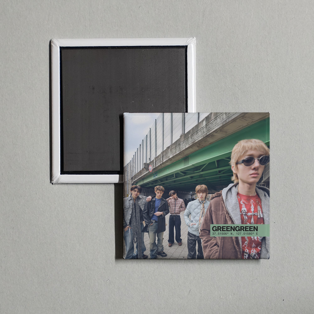 CORTIS - GREENGREEN Album Cover Fridge Magnet