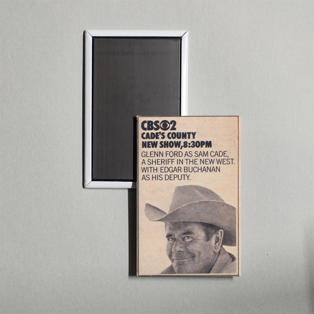 Cade's County TV Show Fridge Magnet