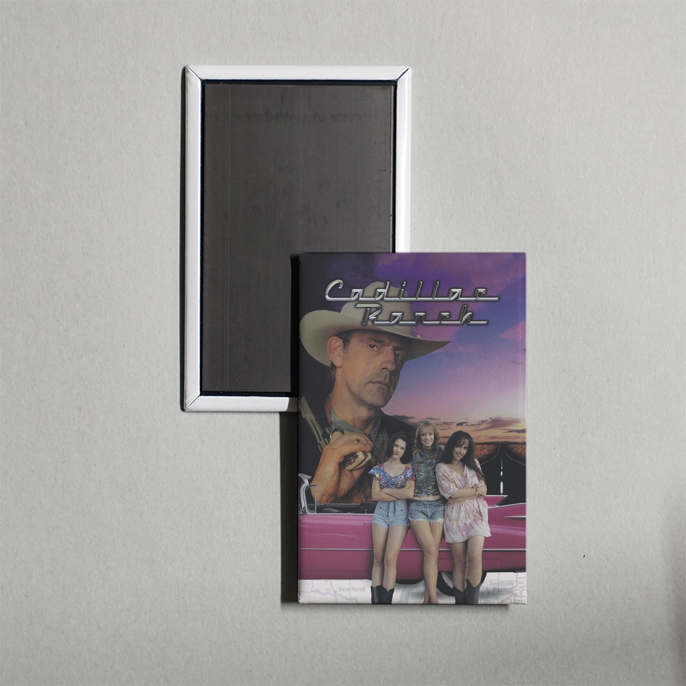 Cadillac Ranch Mini Movie Fridge Magnet
