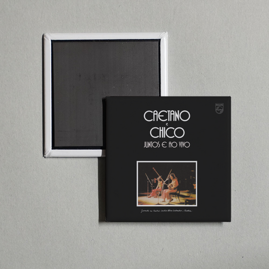 Caetano Veloso - Caetano E Chico Juntos E Ao Vivo Album Cover Fridge Magnet
