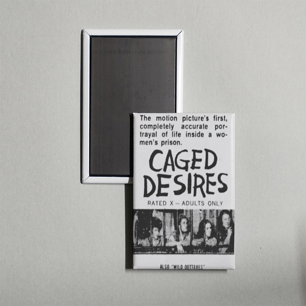 Caged Desires Mini Movie Fridge Magnet