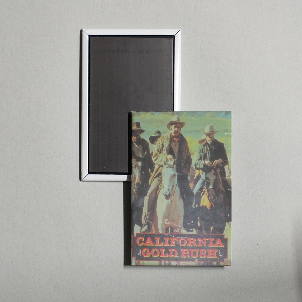 California Gold Rush Mini Movie Fridge Magnet