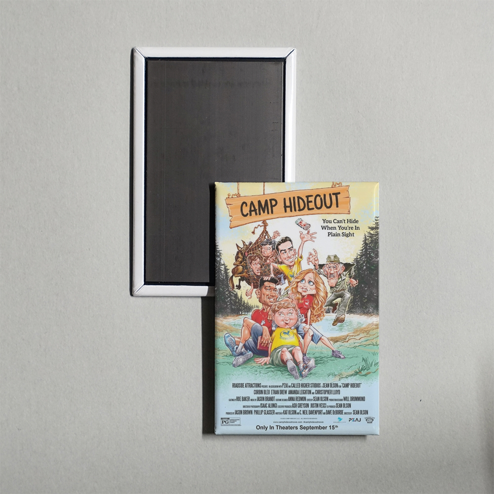 Camp Hideout Mini Movie Fridge Magnet