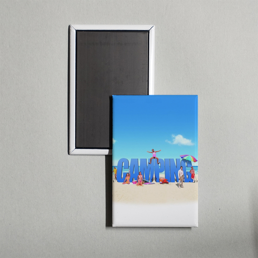Camping Mini Movie Fridge Magnet
