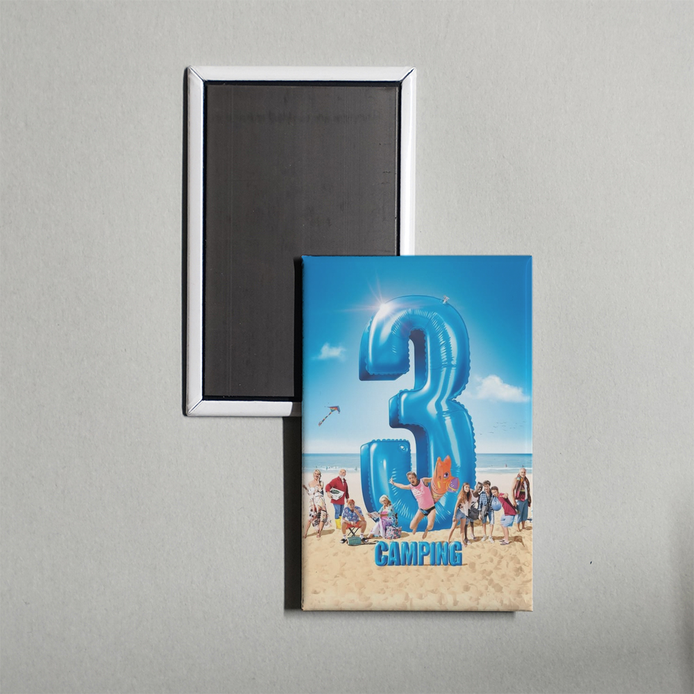 Camping 3 Mini Movie Fridge Magnet