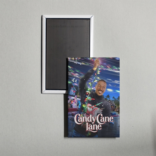 Candy Cane Lane Mini Movie Fridge Magnet