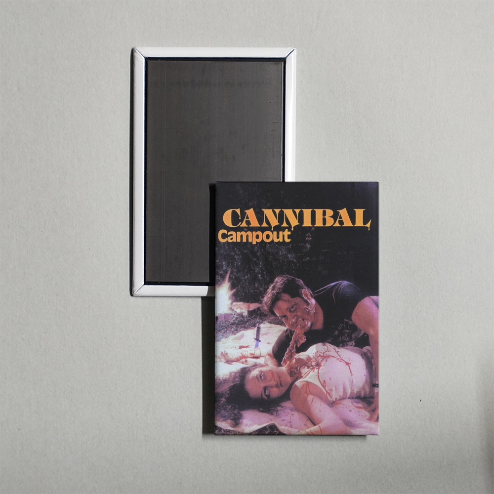 Cannibal Campout Mini Movie Fridge Magnet
