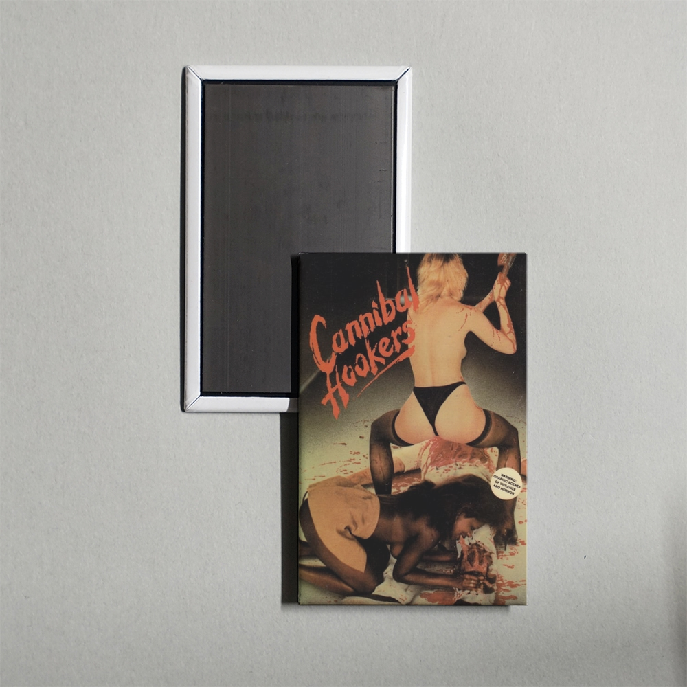 Cannibal Hookers Mini Movie Fridge Magnet