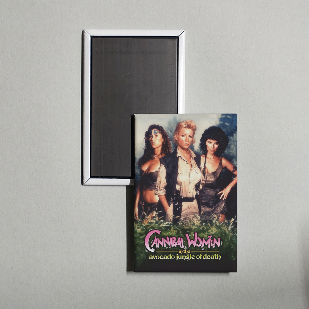 Cannibal Women in the Avocado Jungle of Death Mini Movie Fridge Magnet