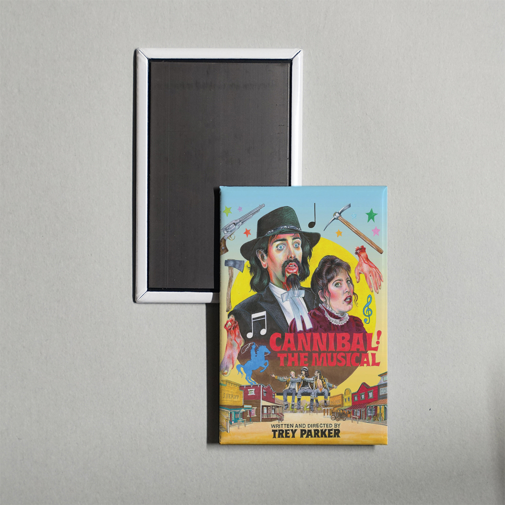 Cannibal! The Musical Mini Movie Fridge Magnet