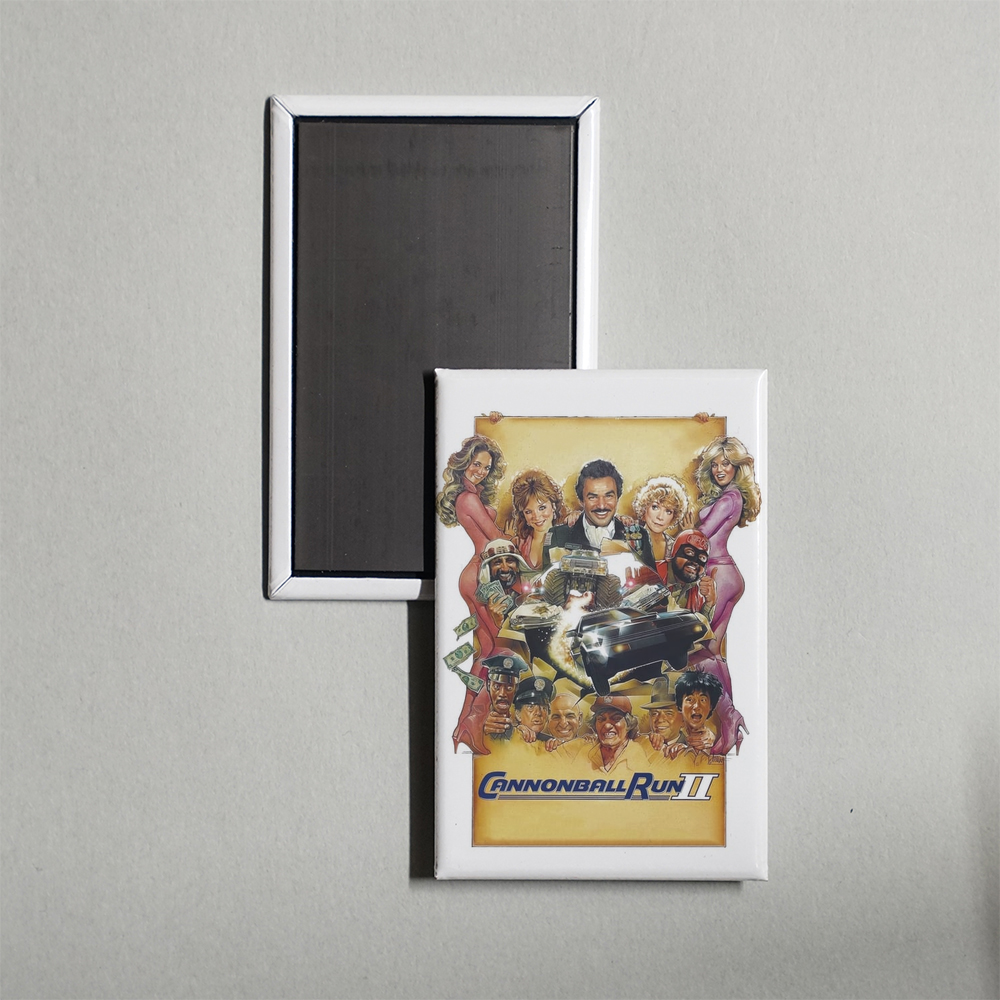 Cannonball Run II Mini Movie Fridge Magnet