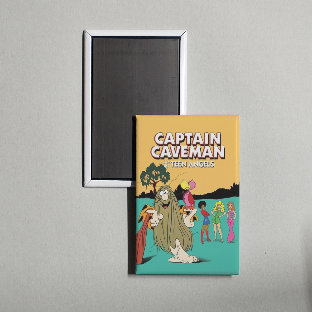 Captain Caveman and the Teen Angels TV Show Fridge Magnet