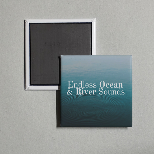 Captain Frank - Endless Ocean & River Sounds - 20 Songs with Background Sounds of Nature Album Cover Fridge Magnet