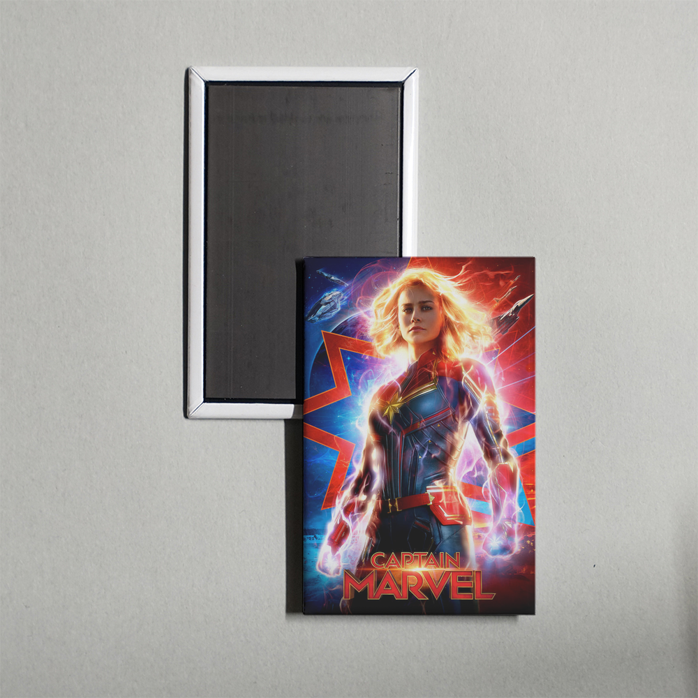 Captain Marvel Mini Movie Fridge Magnet