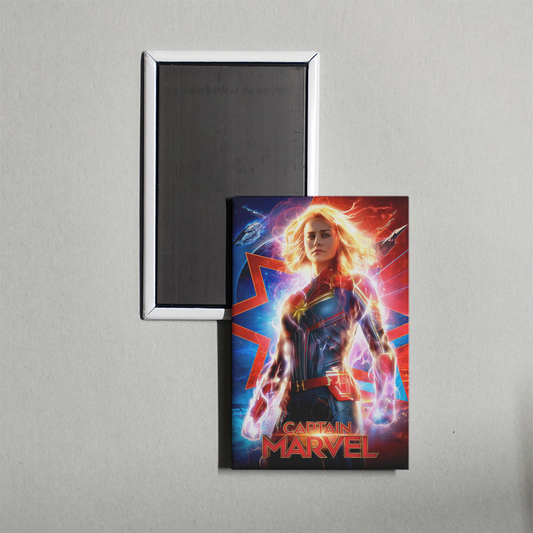 Captain Marvel Mini Movie Fridge Magnet