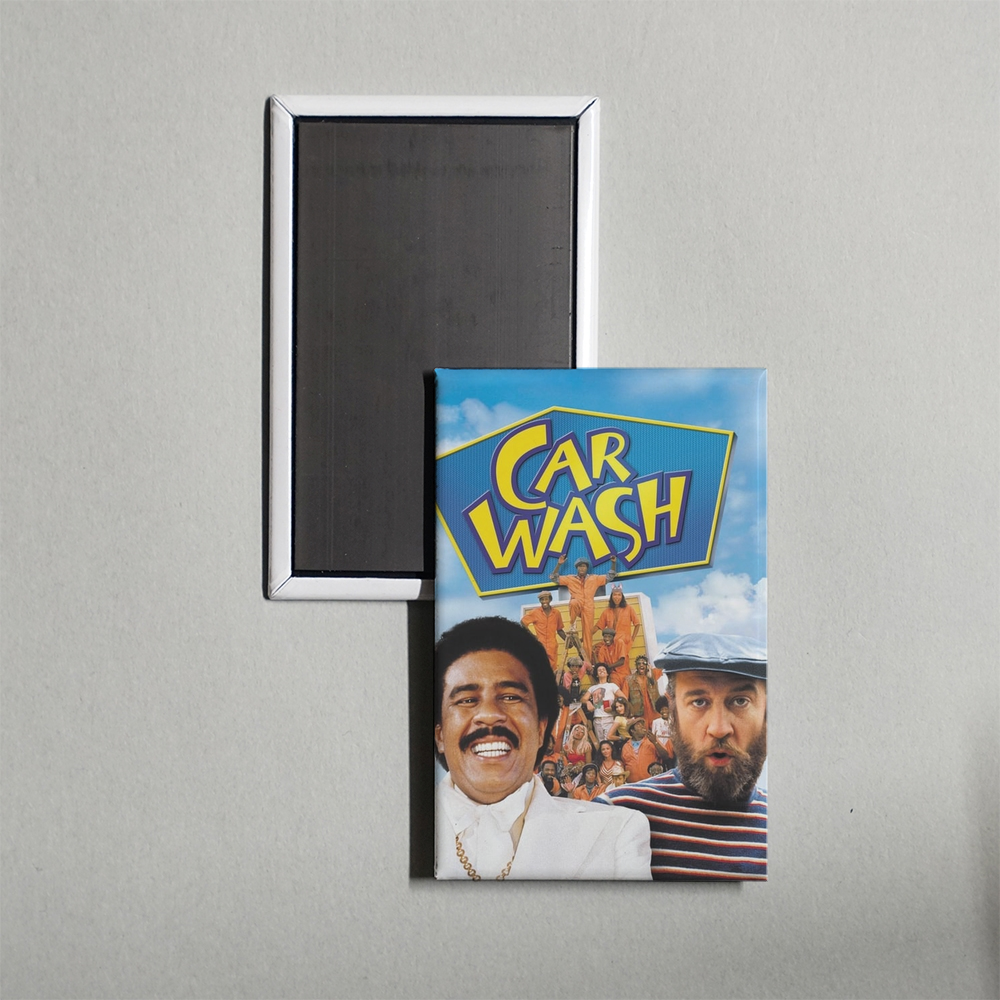 Car Wash Mini Movie Fridge Magnet