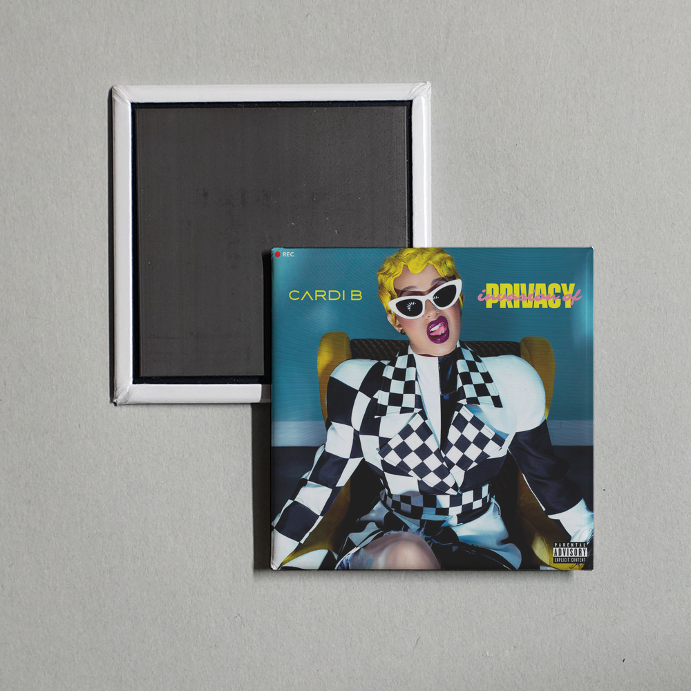 Cardi B - Invasion of Privacy Album Cover Fridge Magnet