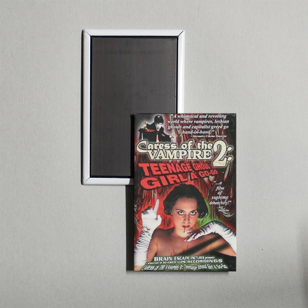 Caress of the Vampire 2 Teenage Ghoul Girl A Go-Go Mini Movie Fridge Magnet