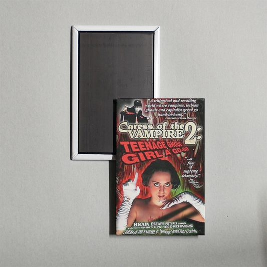 Caress of the Vampire 2 Teenage Ghoul Girl A Go-Go Mini Movie Fridge Magnet