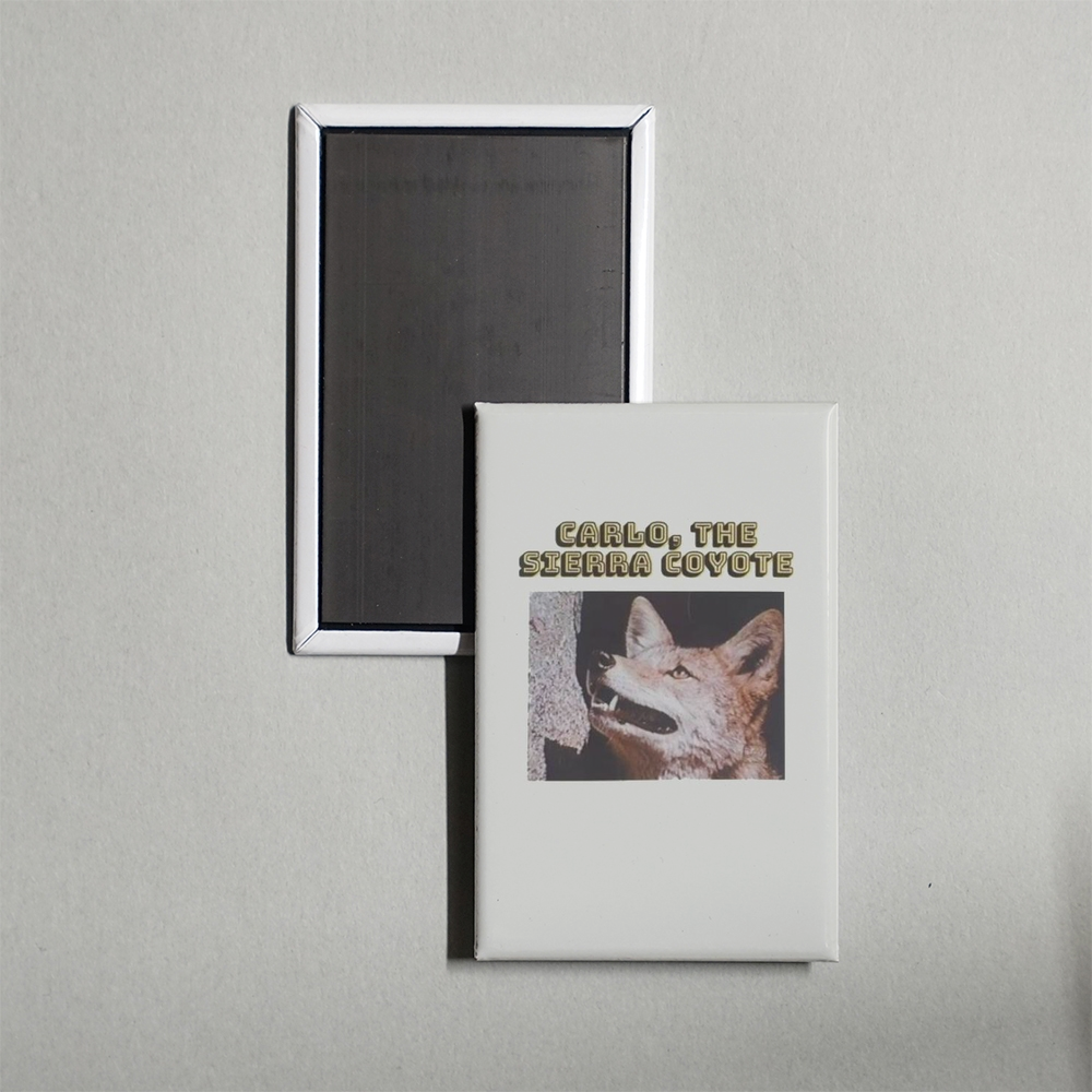 Carlo the Sierra Coyote Mini Movie Fridge Magnet