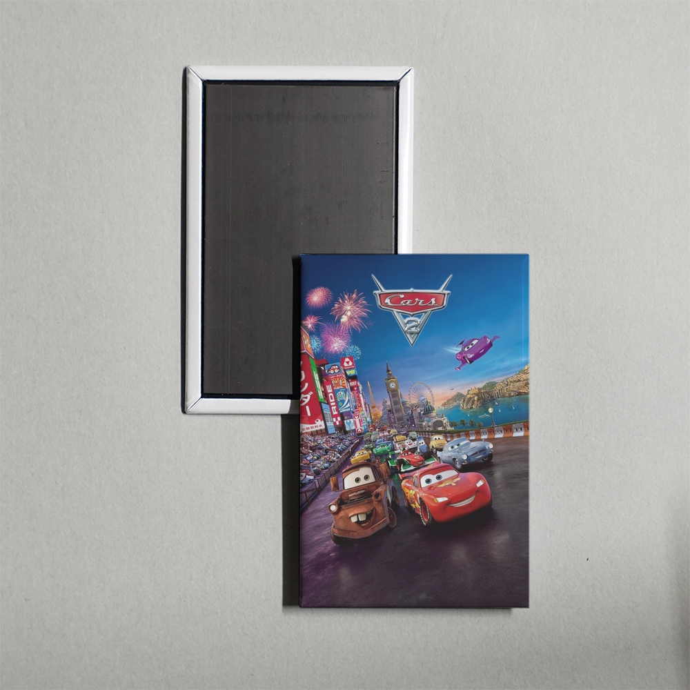 Cars 2 Mini Movie Fridge Magnet