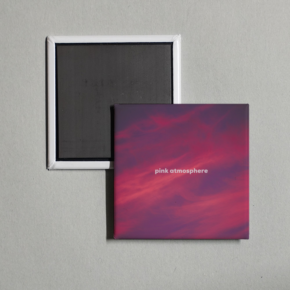 Casper White - Pink Atmosphere Album Cover Fridge Magnet
