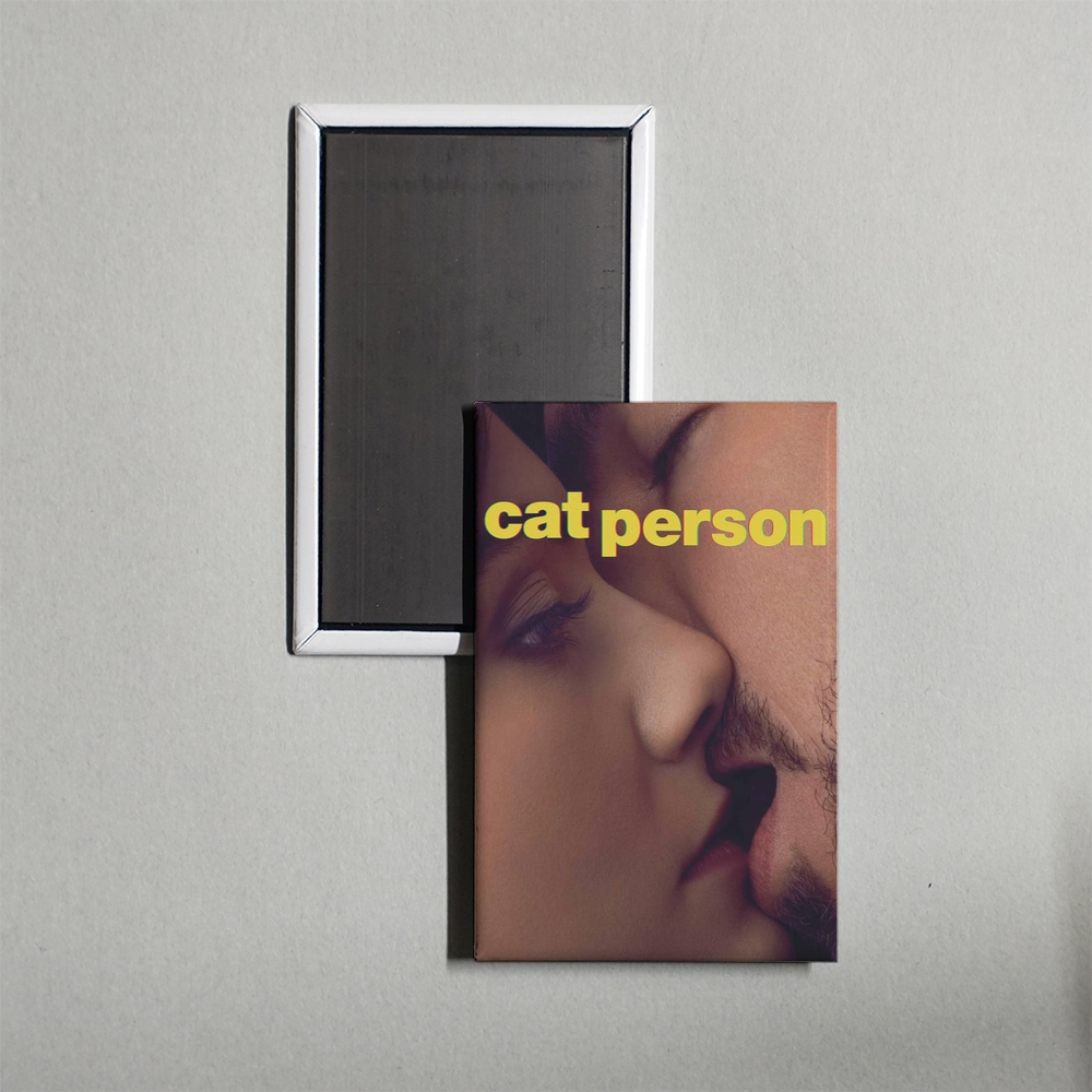 Cat Person Mini Movie Fridge Magnet