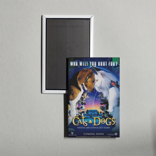 Cats & Dogs Mini Movie Fridge Magnet