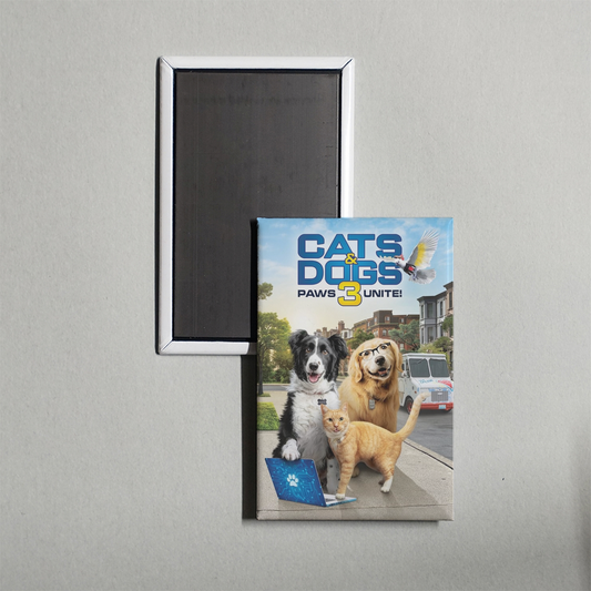 Cats & Dogs 3 Paws Unite Mini Movie Fridge Magnet