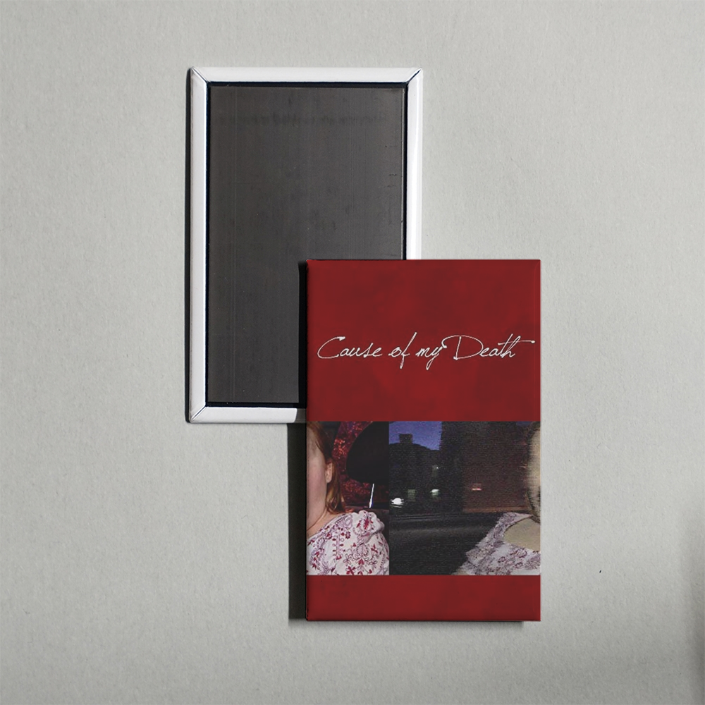 Cause of My Death Mini Movie Fridge Magnet