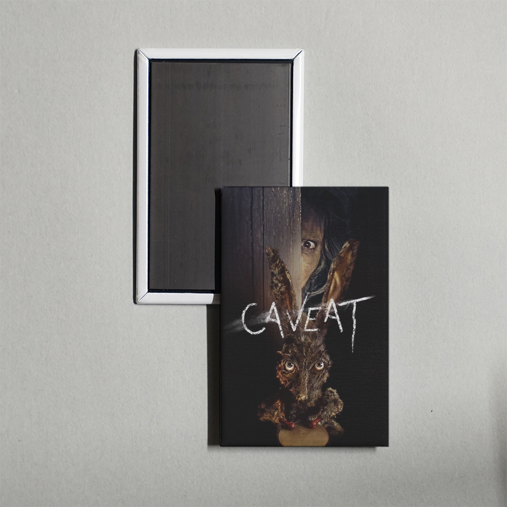 Caveat Mini Movie Fridge Magnet