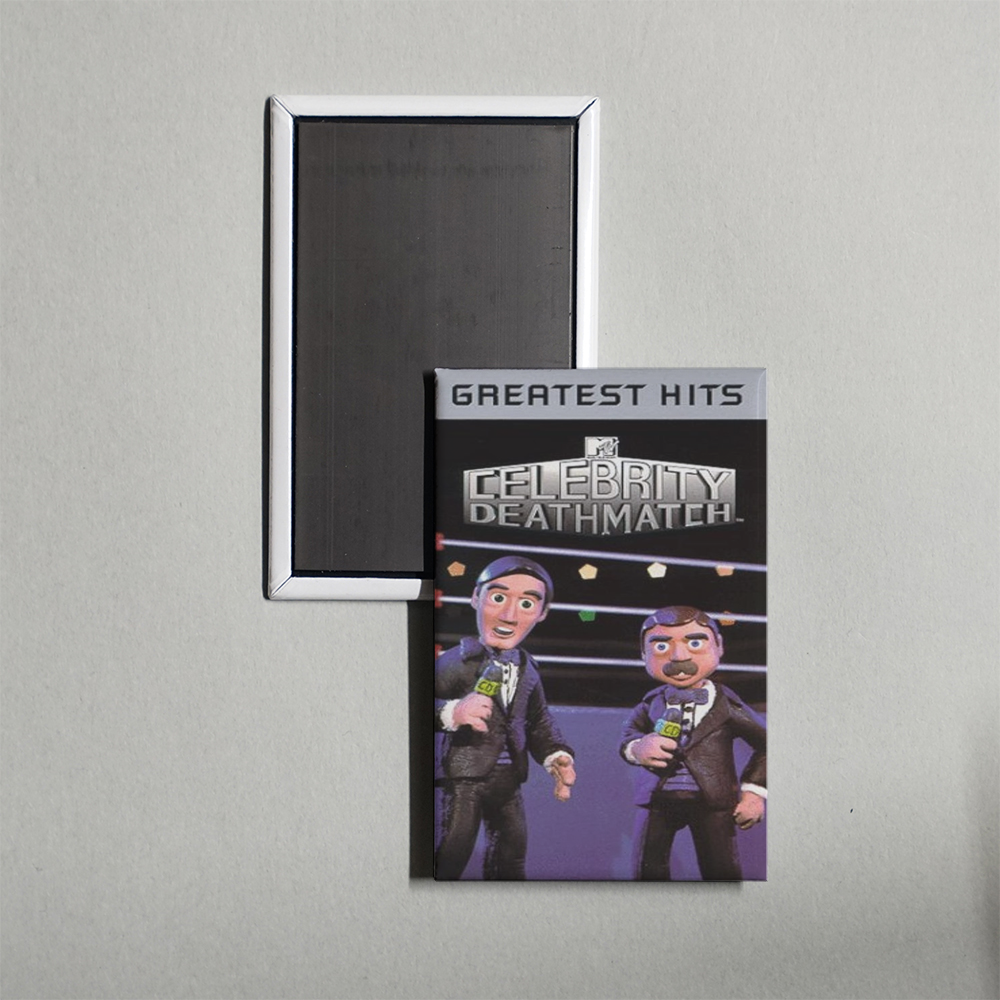 Celebrity Deathmatch TV Show Fridge Magnet