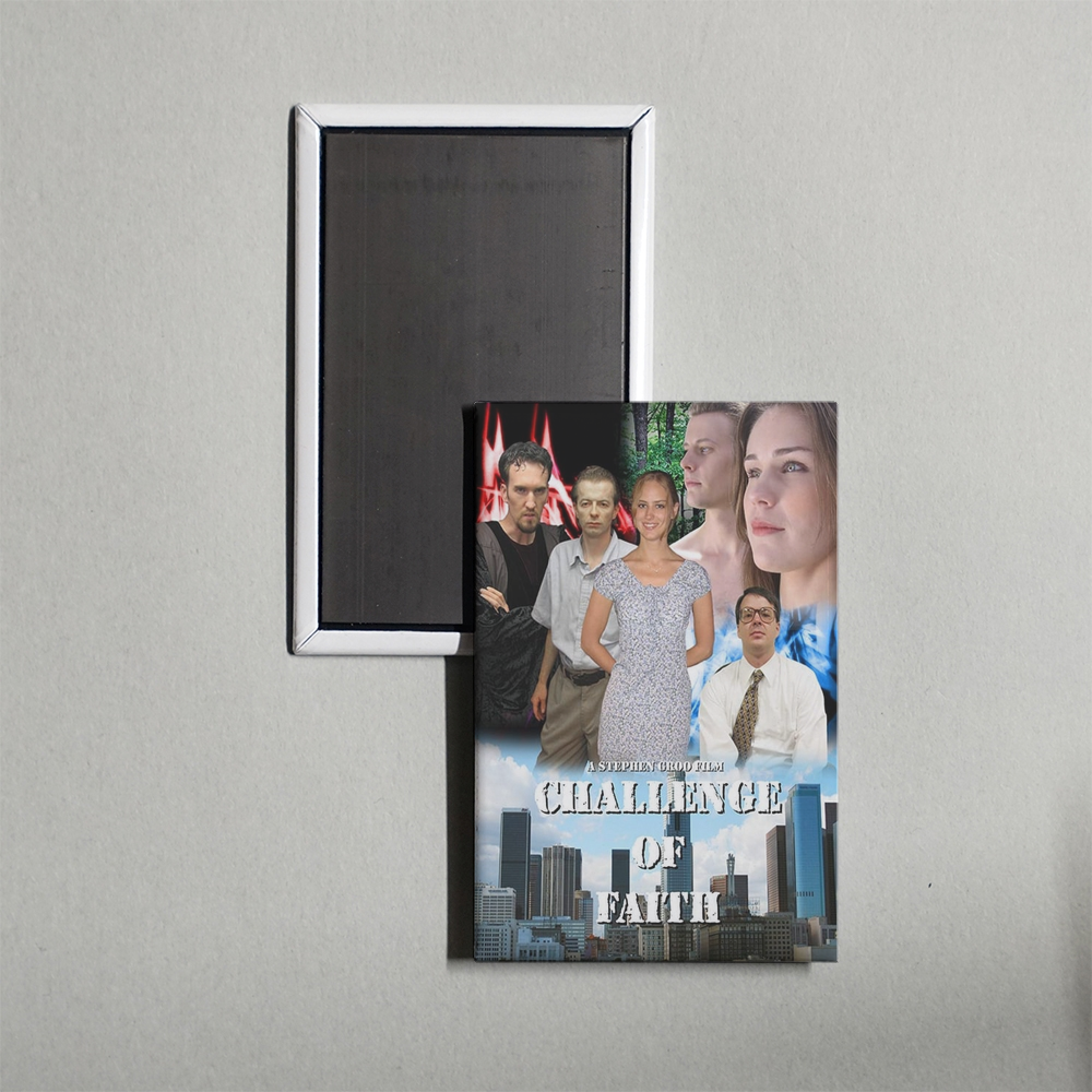 Challenge of Faith Mini Movie Fridge Magnet