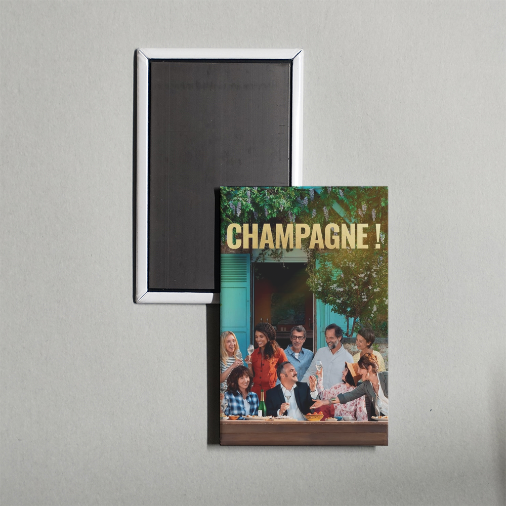 Champagne ! Mini Movie Fridge Magnet