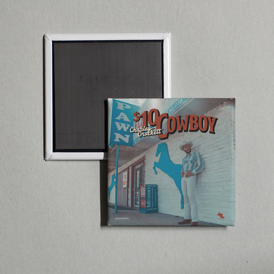Charley Crockett - $10 Cowboy Album Cover Fridge Magnet